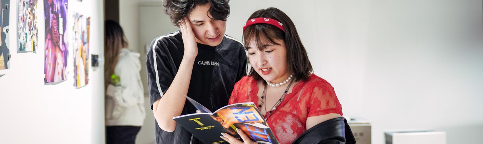 students working together