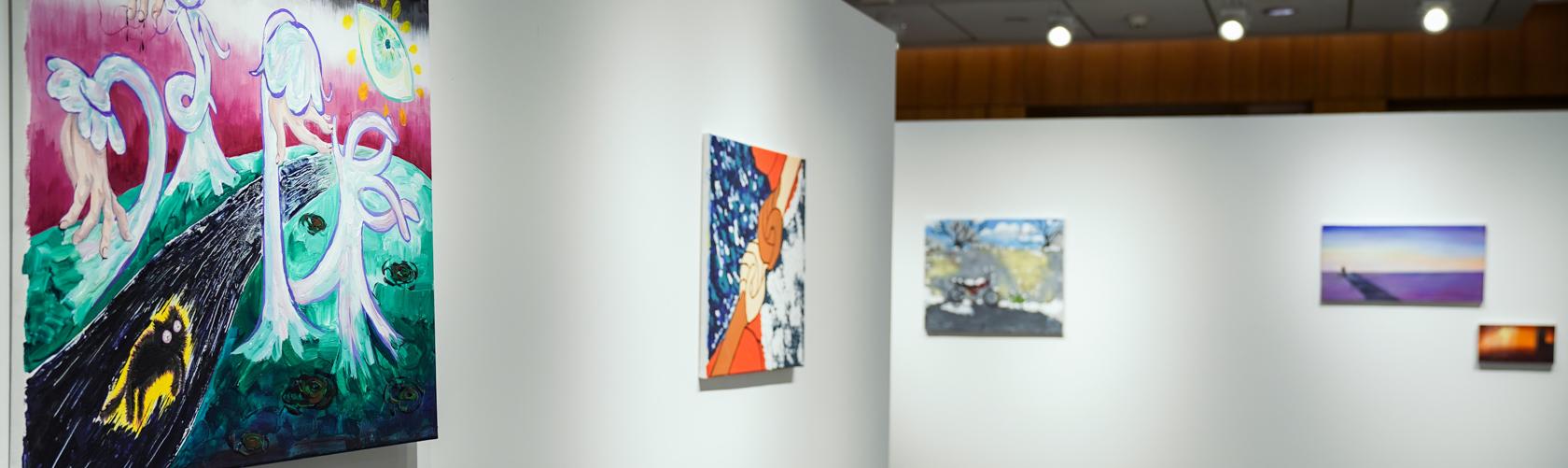 exhibition of student artworks